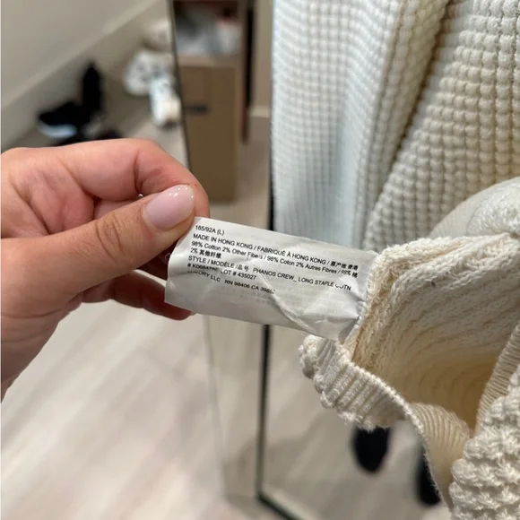 Theory Cream Crewneck Sweater - Picture 3 of 3